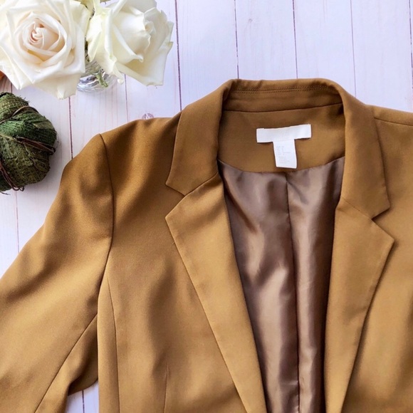 camel blazer h&m